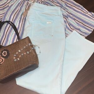 CHICO’S SO SLIMMING HIGH WAIST CROP MINT GREEN SIZE 1 / LADIES MEDIUM / 8